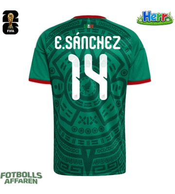 Mexiko Erick Sanchez #14 Hemmatröja VM 2026 Kortärmad